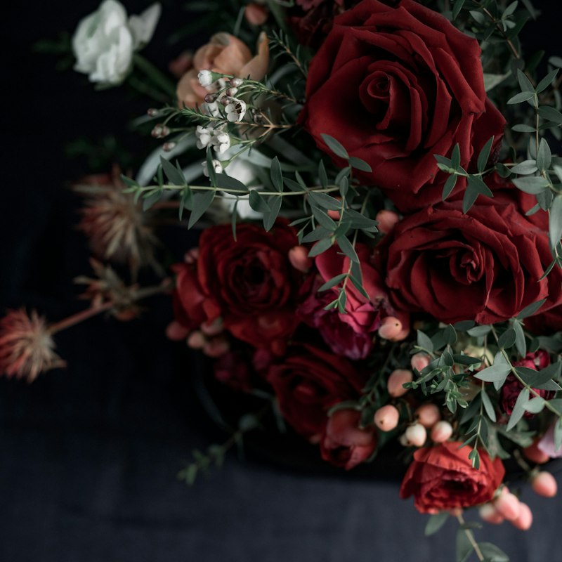 Ramo de rosas rojas
